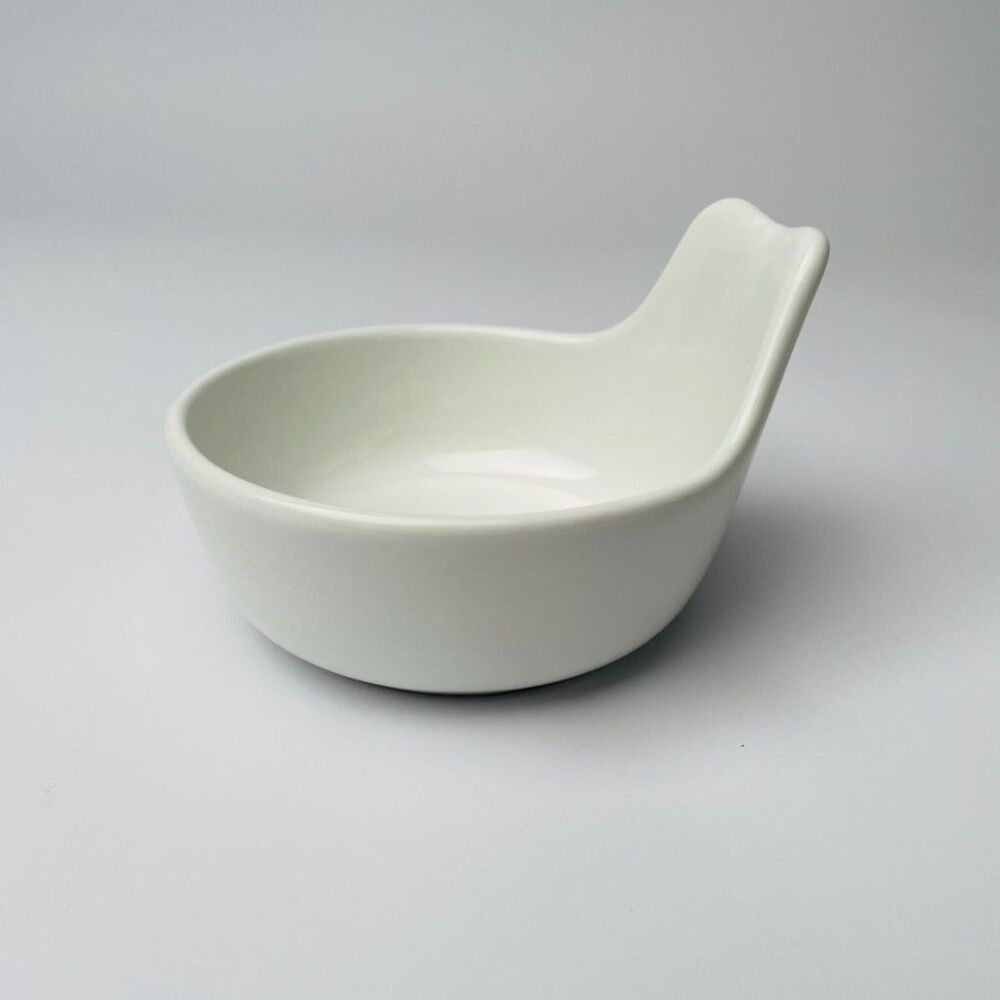 FORLIFE White Ceramic Tea Infuser Holder Spoon Rest Teabag Drip Dish Scoop Handl
